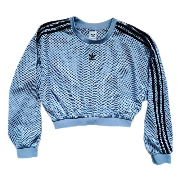 adidas Tops - adidas Blue Mesh Muscle Tee